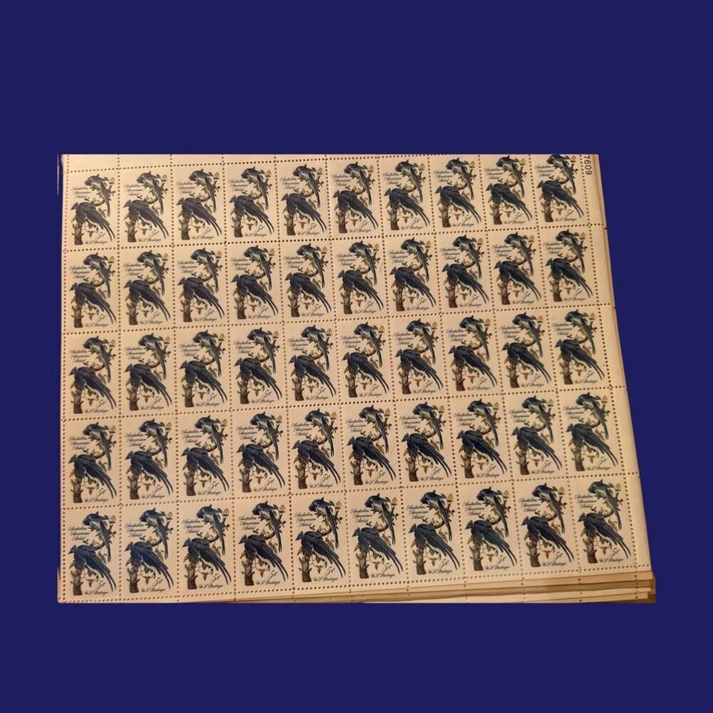 MNH 1963 John James Audubon American Painting Sheet of 50 5c Stamps Scott #1241
